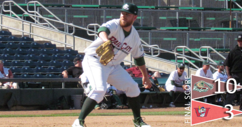 ‘Cats avoid series sweep with 10-3 win over Goldeyes