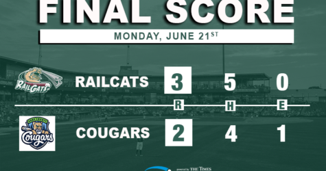RailCats Split Double-Header with Cougars