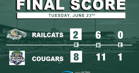 RailCats Drop Game Three to Cougars