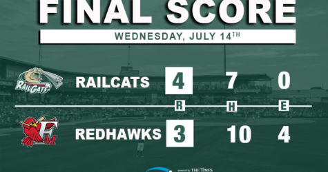 RailCats Hold Off Redhawks in 4-3 Win