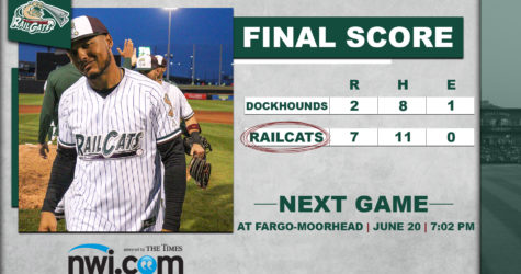 Timely Hitting, Dominant Pitching Help RailCats Down DockHounds