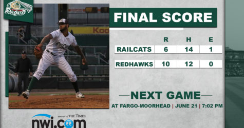 Late Push Not Enough for RailCats to Overcome RedHawks