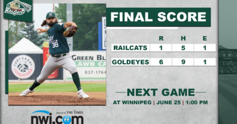 Goldeyes Arms Turn RailCats Aside to Even Series 