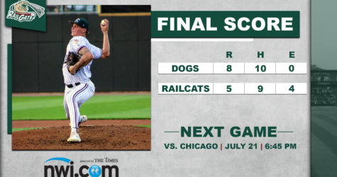 Sixth Inning Costs RailCats in Loss to Dogs