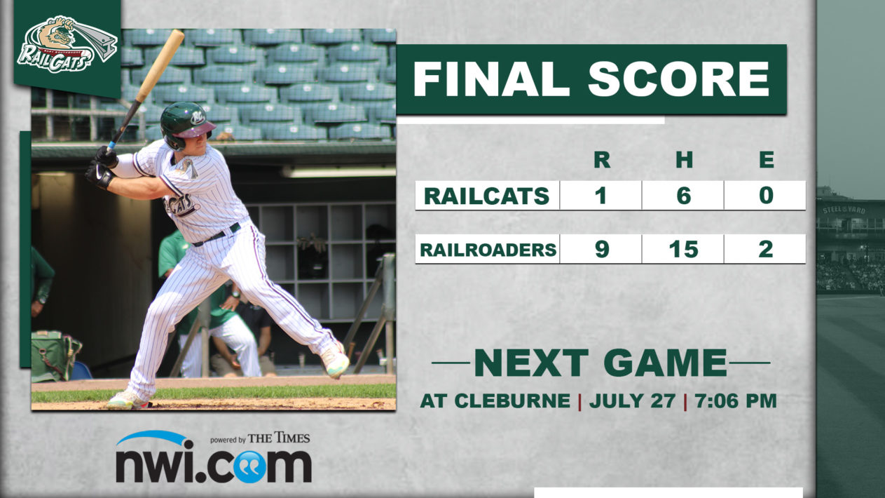 Railroaders Offense Races Past RailCats to Even Series
