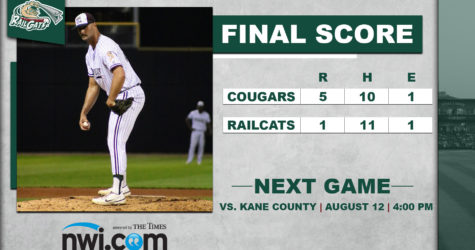 RailCats Notch 11 Hits but Can’t Break Through in Loss to Cougars