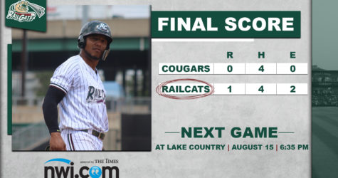 Vivas Leads Charge in RailCats Shutout Victory Over Cougars