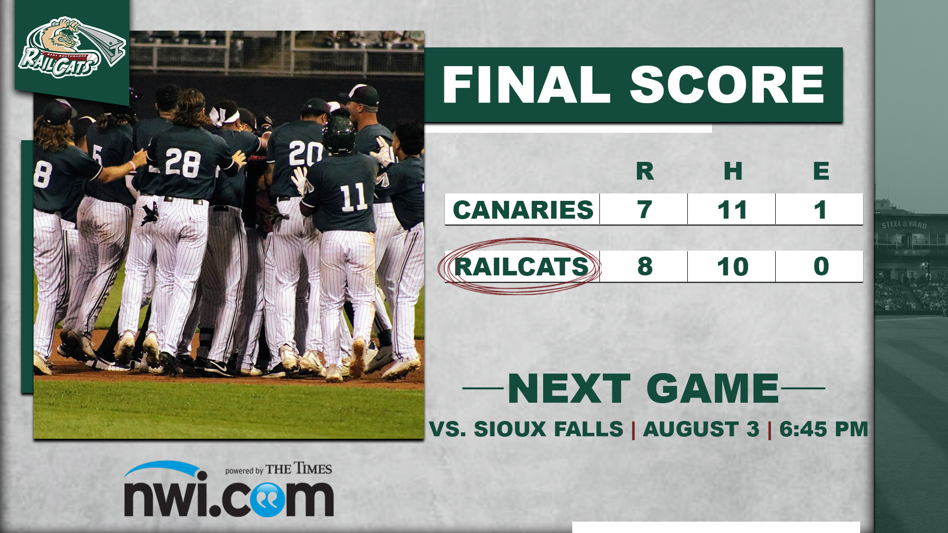 Marriaga Plays Hero in RailCats Comeback Victory Over Canaries
