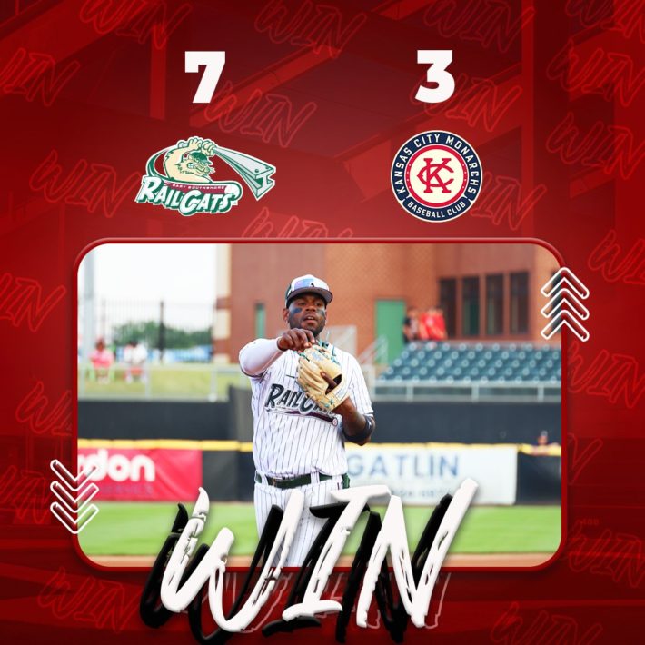RailCats Three Home Runs in Sixth Lifts Them to 7-3 Win