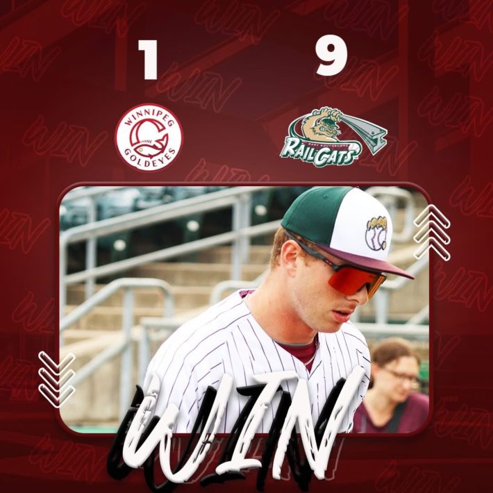RailCats Dominant Winnipeg Goldeyes 9-1 on Father’s Day