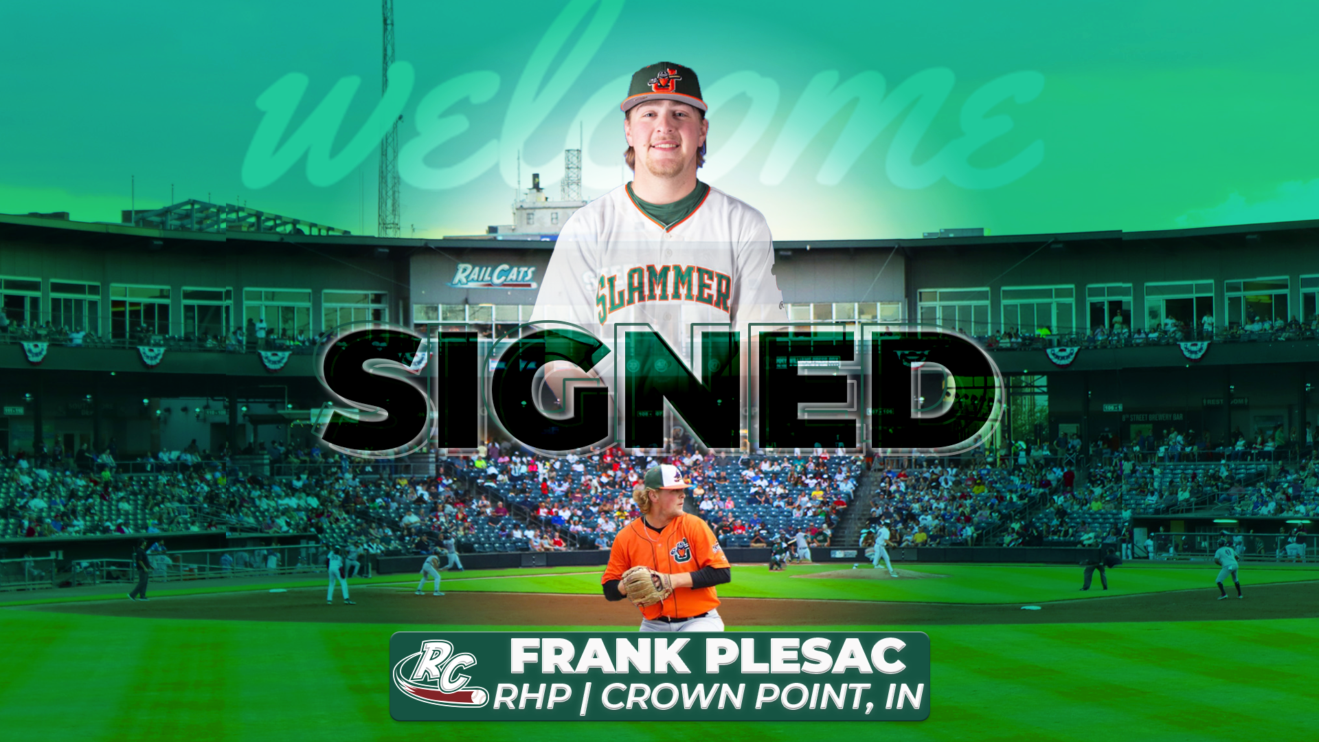 Crown Point Native Signs to Pitch with RailCats