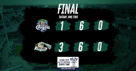 Reitz Goes Seven Scoreless, RailCats Claim Victory 3-1