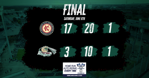 RailCats Can’t Stop Kansas City Bats, Suffer 17-3 Loss