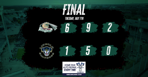 RailCats Split Doubleheader, Plesac Throws Complete Game in Game Two